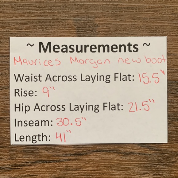 Maurices Morgan New Boot Jeans Size 9/10 - Picture 9 of 9